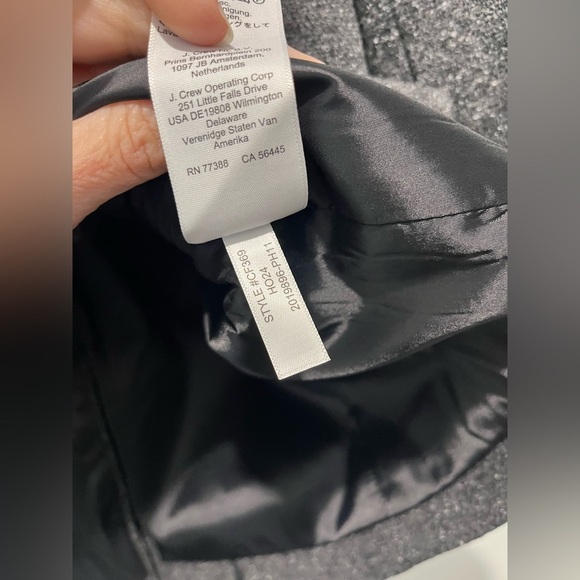 NWT J.Crew Vivienne Blazer in Italian Donegal Wool Blend size 00 $378 Charcoal - Picture 15 of 15